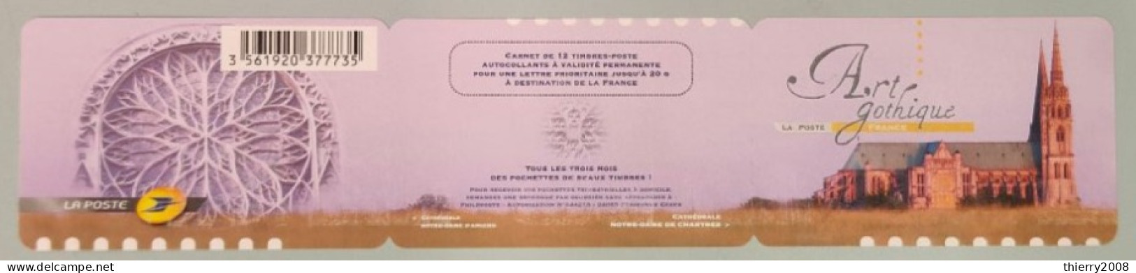 Carnet Non Plié "Timbres Autoadhésifs"  N° BC552 Neuf **  TTB  Vendu "Sous La Faciale" - Booklets