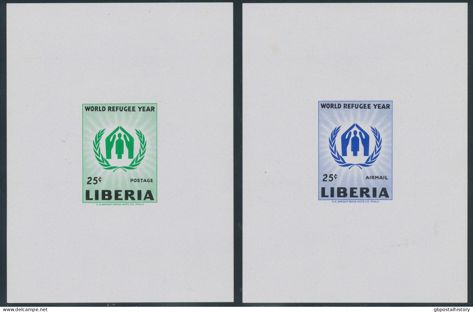 LIBERIA 1960, World Refugee Year, Cpl. Sets A+B, M/S 15 And Set As Superb IMPERFORATED M/S - Till Now Not Known As M/S - - Liberia