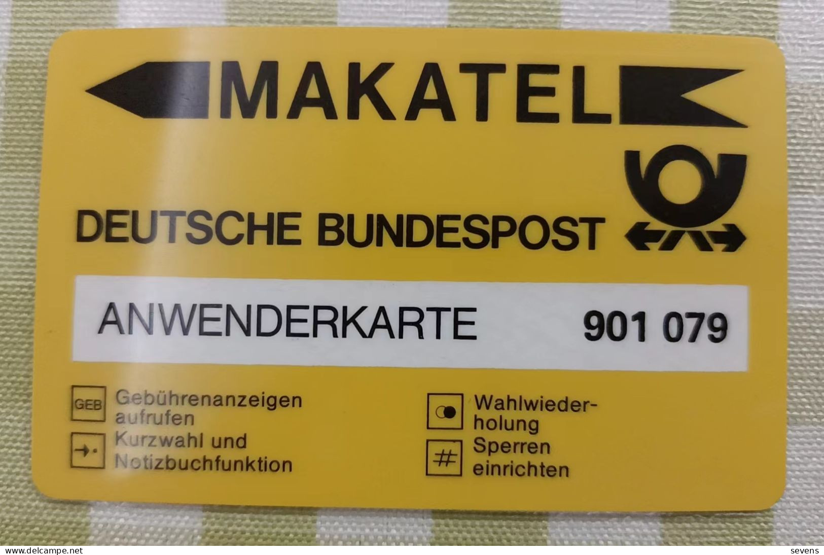 Makatel Deutsche Bundespost User Card, Used - Autres & Non Classés