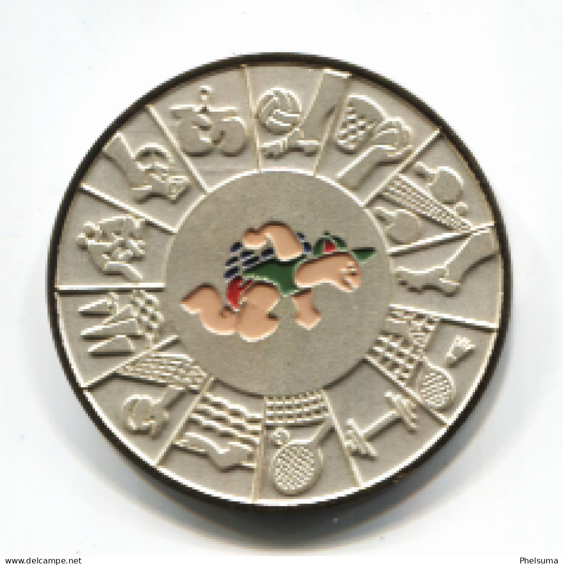 RARE - La REUNION Splendide Médaille De Table 4emes Jeux Des Iles De L'océan Indien 1993  Bertoni Milano - Sillas
