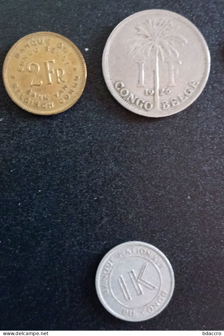 Monnaie Congo Belge - Autres & Non Classés