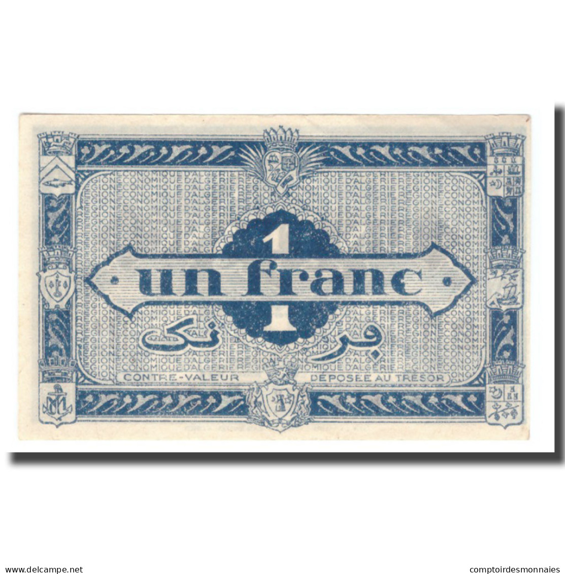 Billet, Algeria, 1 Franc, 1944, 1944-01-31, KM:101, SUP+ - Algérie