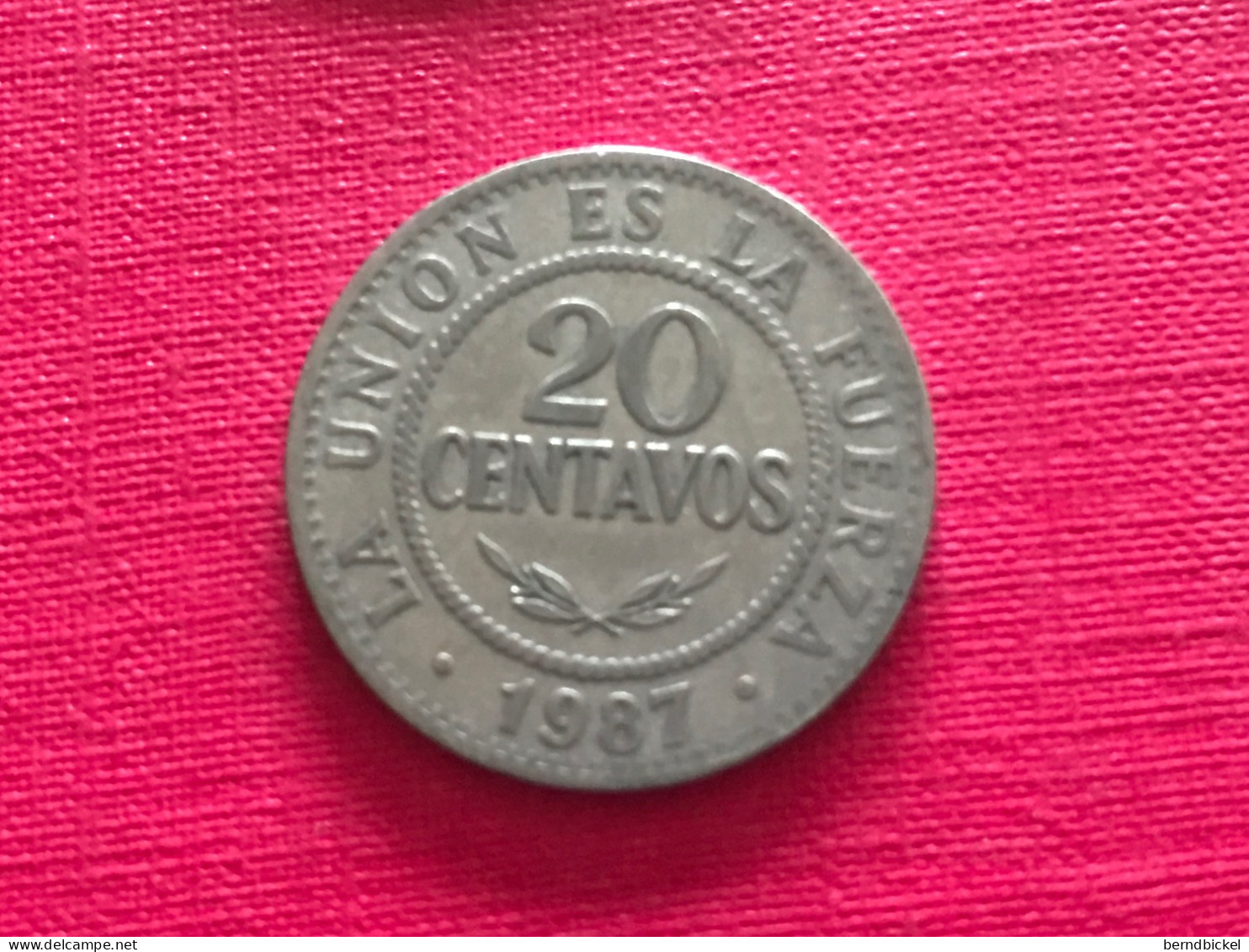 Münze Münzen Umlaufmünze Bolivien 20 Centavos 1987 - Bolivia