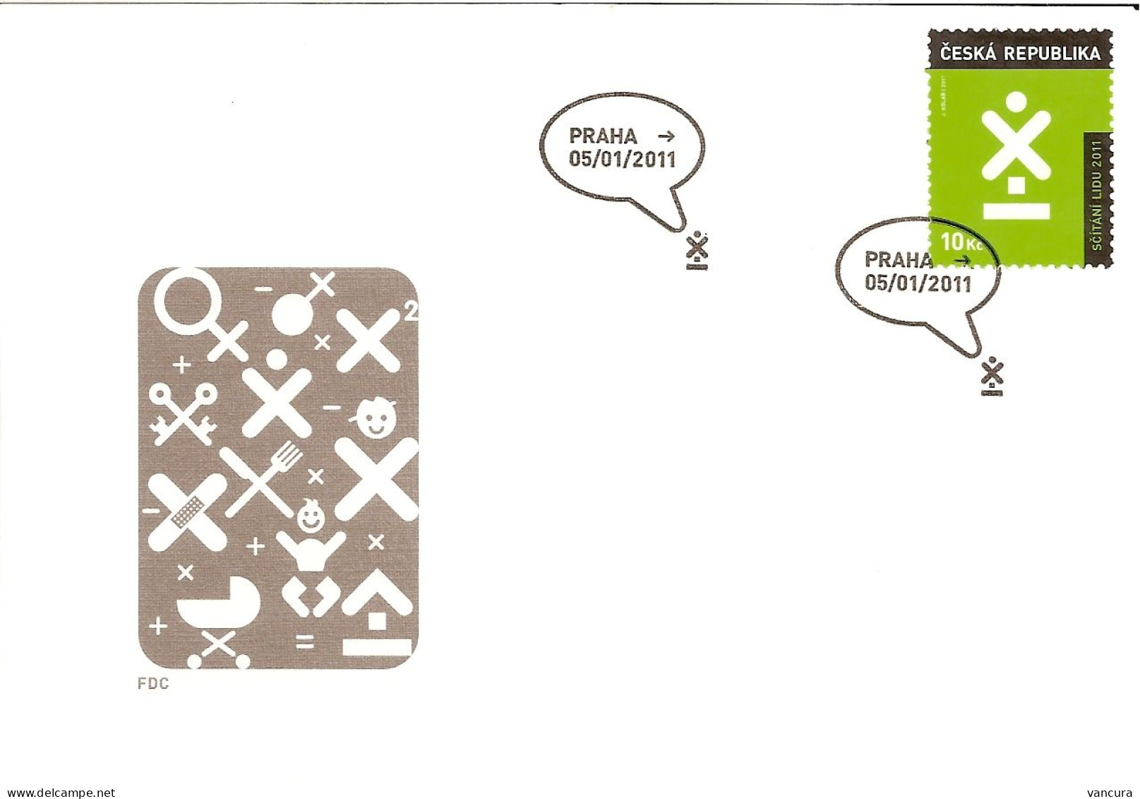 FDC 666 Czech Republic Census 2011 - FDC