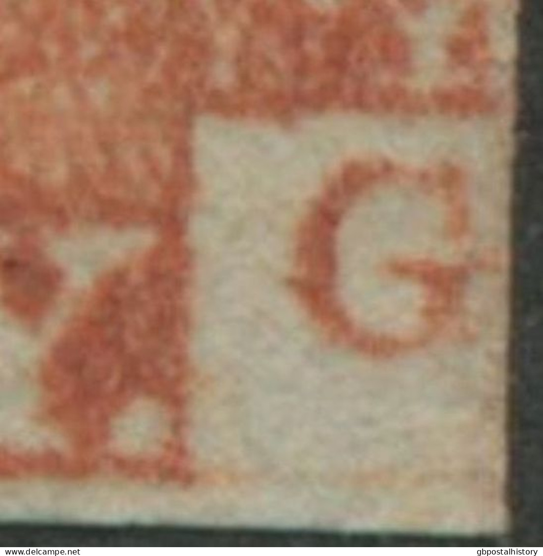 GB QV 1 D Redbrown Unplated (BG) 2+ Margins Superb Used With London Numeral „11“ (Parmenter 11A Used 5/44-1/47), VARIETY - Used Stamps