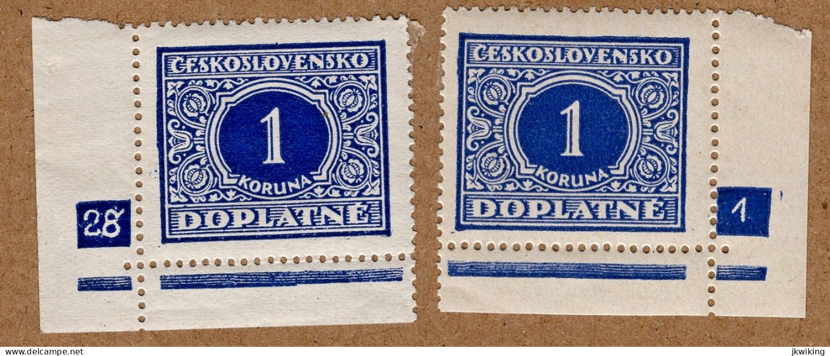 1928 - Doplatní - Definitivní Vydání - č. DL62 - Desková čísla - Nuevos