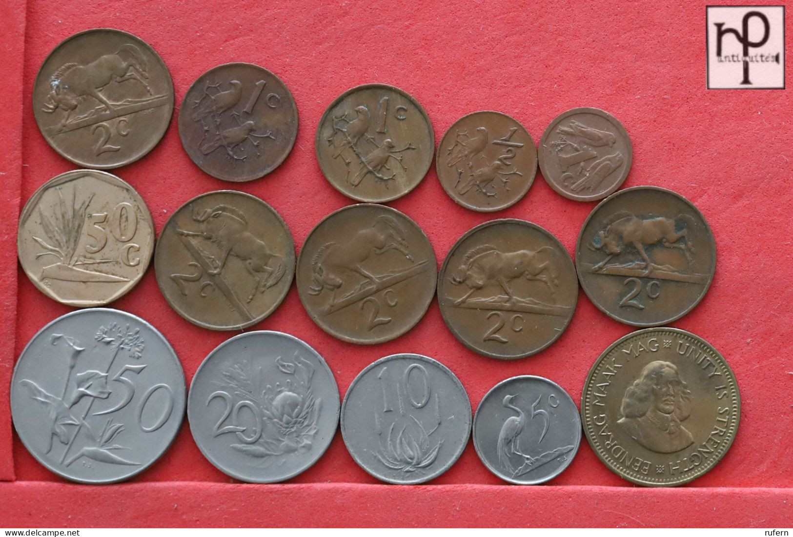 SOUTH AFRICA  - LOT - 15 COINS - 2 SCANS  - (Nº58276) - Lots & Kiloware - Coins