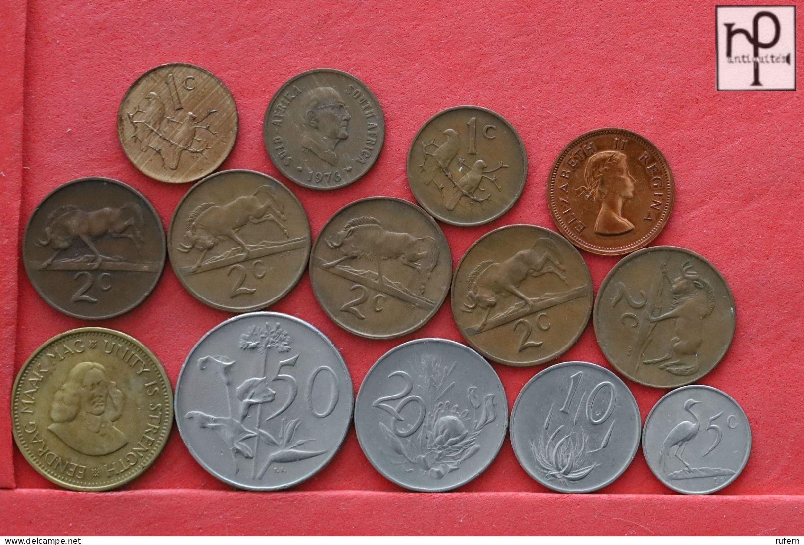 SOUTH AFRICA  - LOT - 14 COINS - 2 SCANS  - (Nº58277) - Kilowaar - Munten