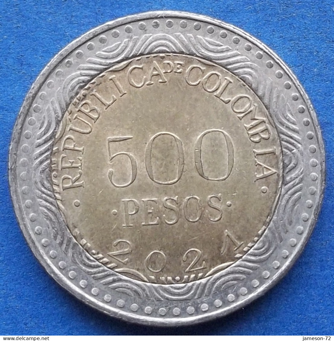 COLOMBIA - 500 Pesos 2021 "Glass Frog" KM# 298 Republic - Edelweiss Coins - Colombie