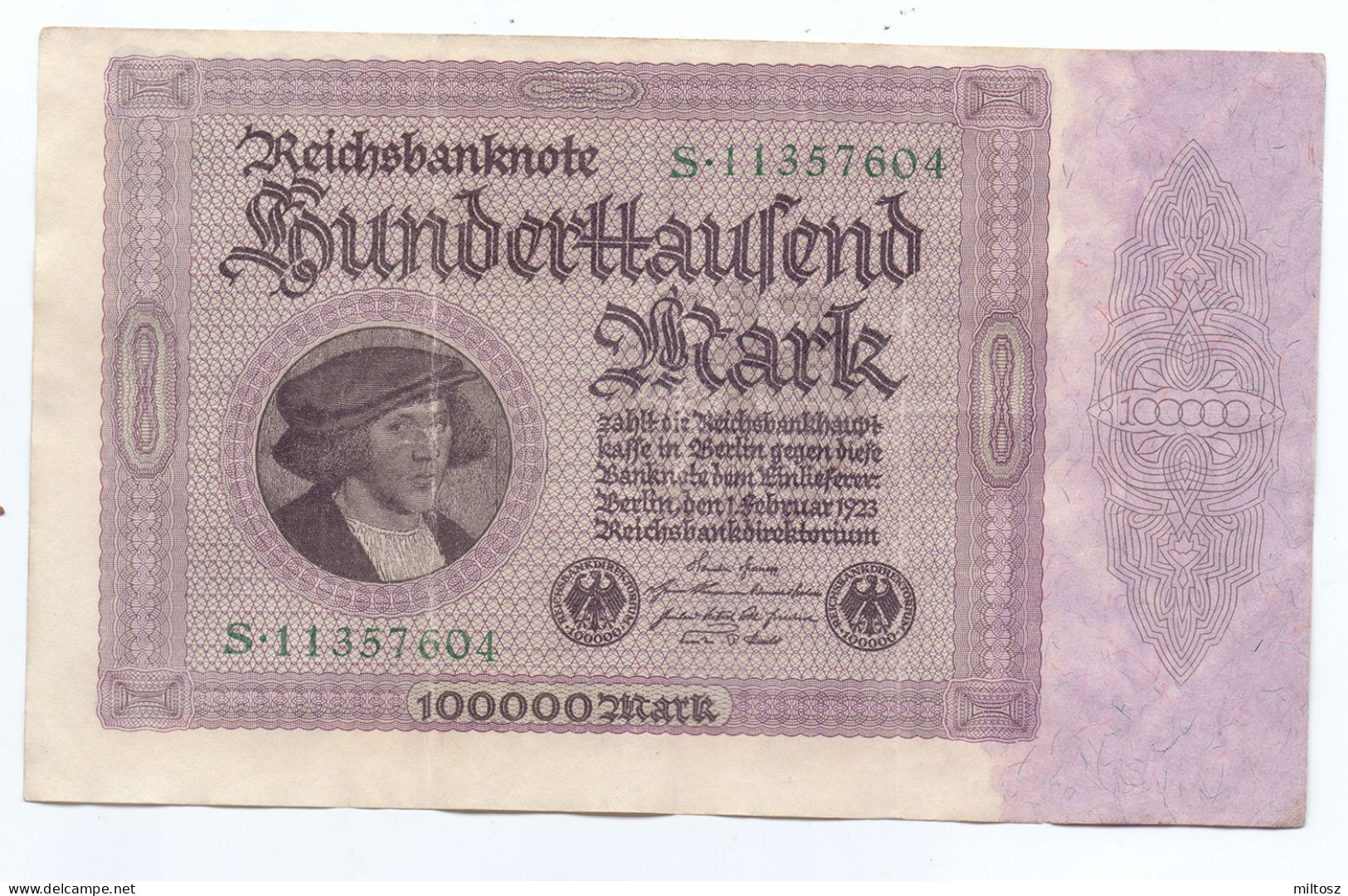 Germany 100.000 Mark 1923 (1 Serial) - 100.000 Mark