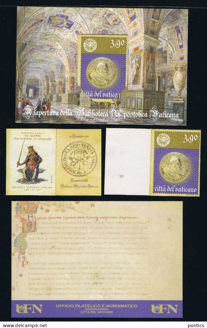 2010 -VATICANO - ANNATA DI 26 VALORI ** 1 BF - 2 LIBRETTI -  INVIO GRATUITO - Unused Stamps