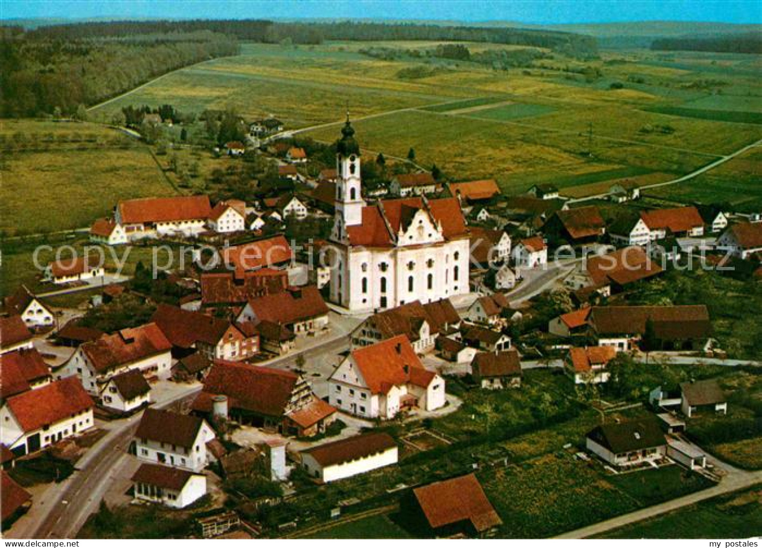 72751143 Steinhausen Bad Schussenried Wallfahrtskirche Barock Erbauer Dominikus  - Bad Schussenried