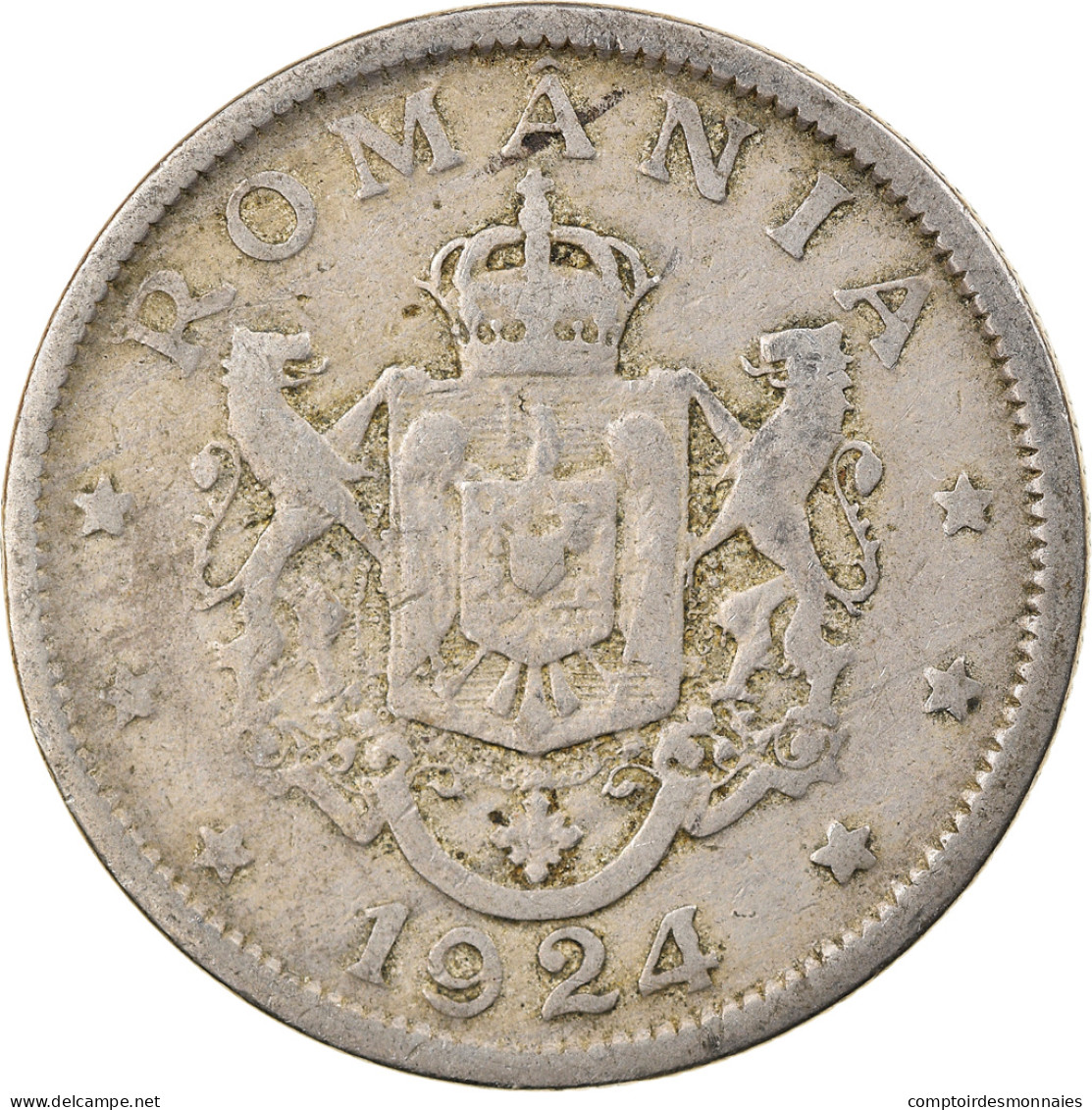 Monnaie, Roumanie, Ferdinand I, 2 Lei, 1924, TTB, Copper-nickel, KM:47 - Rumänien