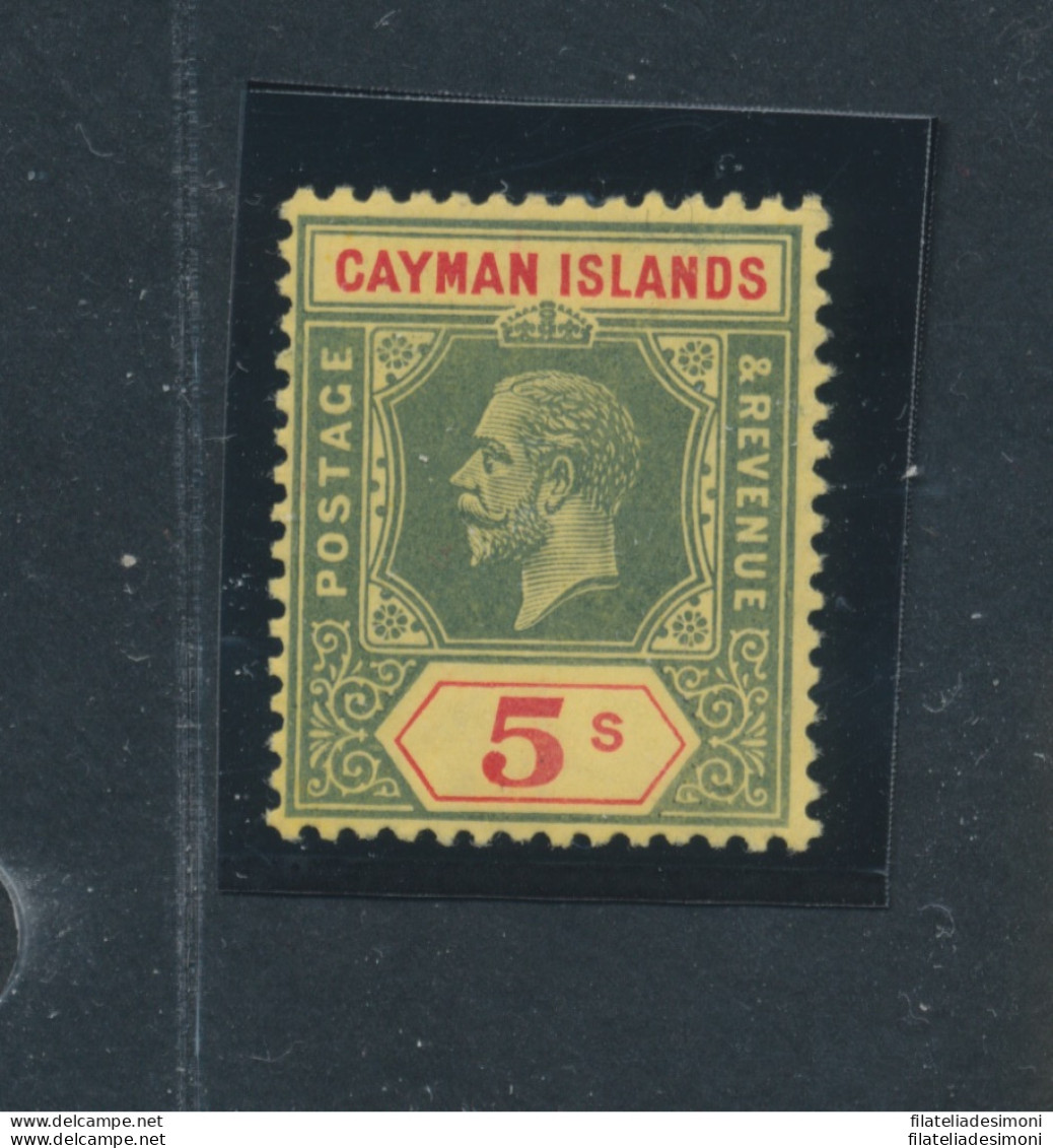 1912 CAYMAN ISLANDS, Stanley Gibbons N. 51 - 5 Scellini Green And Red Yellow - Giorgio V - MNH** - Other & Unclassified