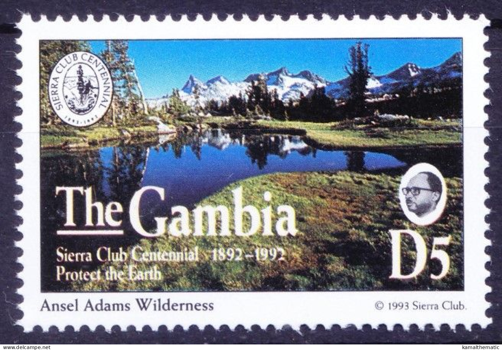 Gambia 1994 MNH, Ansel Adams Wilderness Forest In California - Natuur