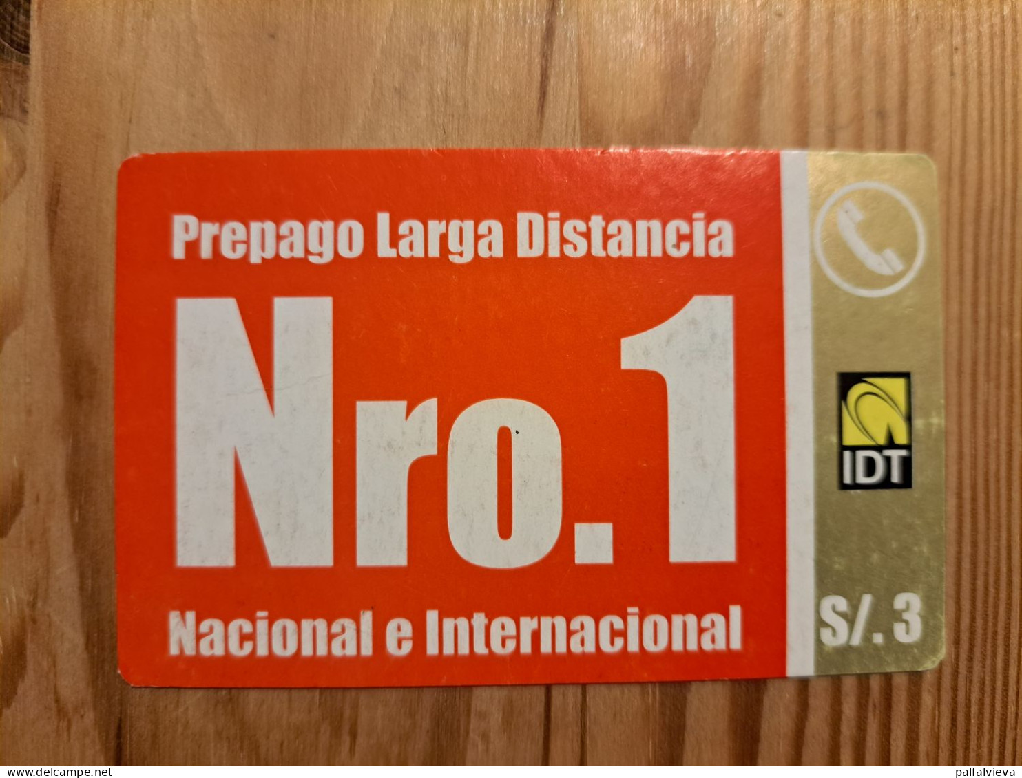 Prepaid Phonecard Peru, IDT - Peru