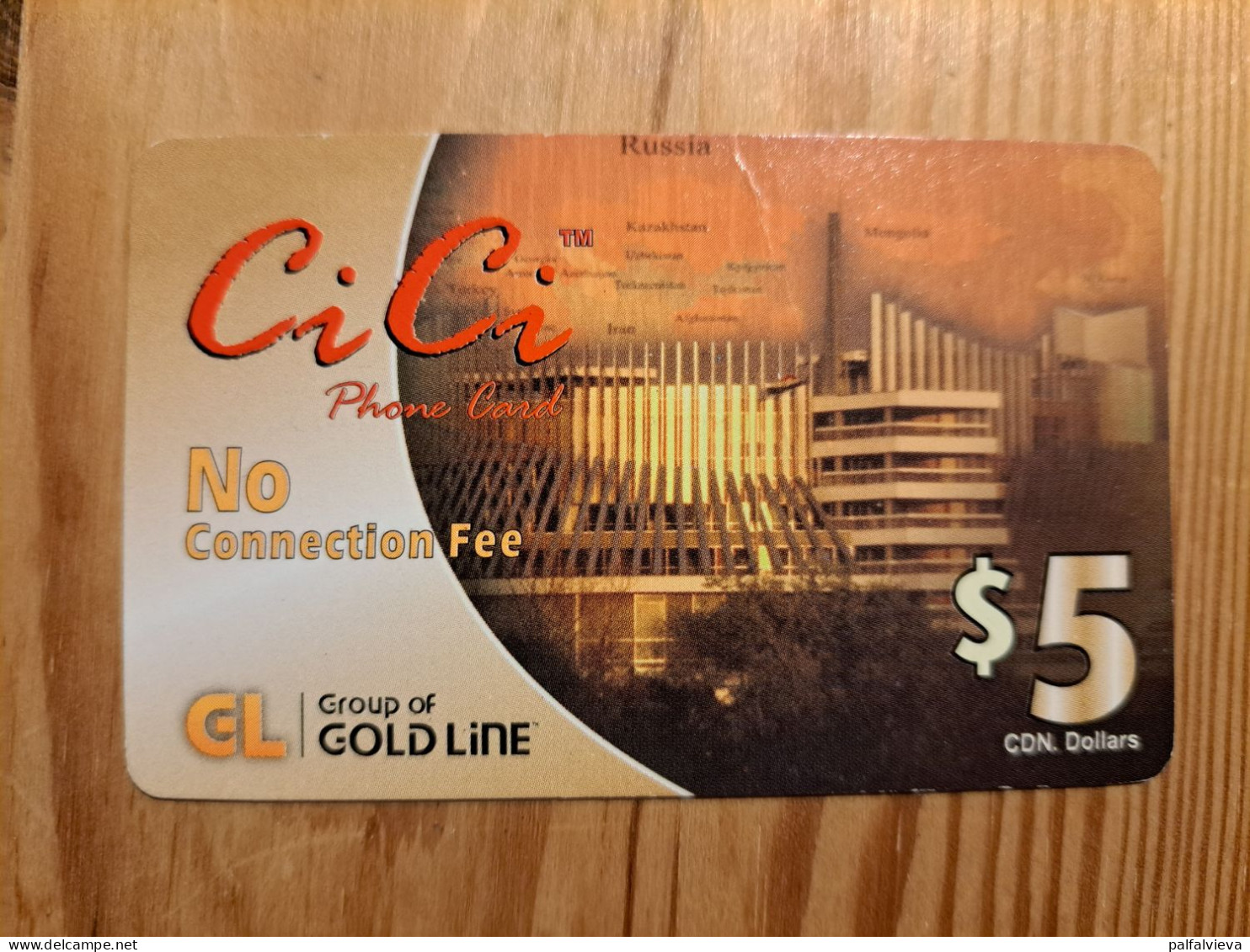 Prepaid Phonecard Canada, Gold Line, CiCi - Canada