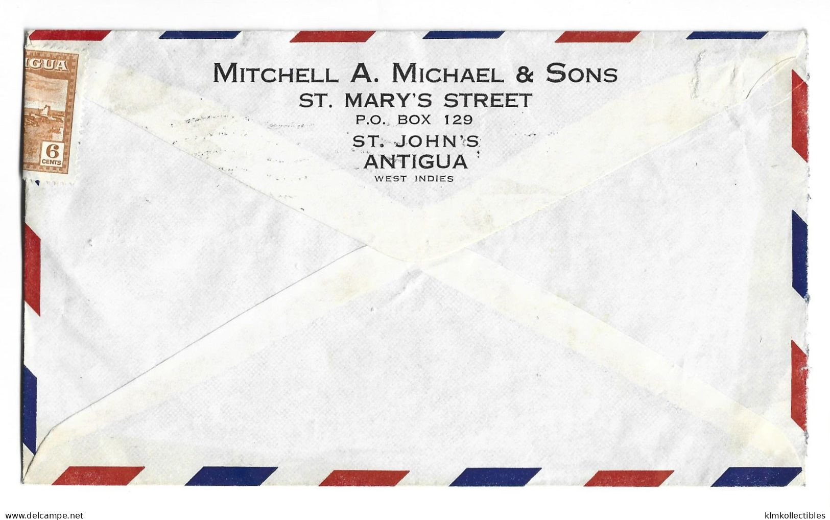 ANTIGUA & BARBUDA - 1965 AIRMAIL COVER TO SWITZERLAND - 1960-1981 Autonomie Interne