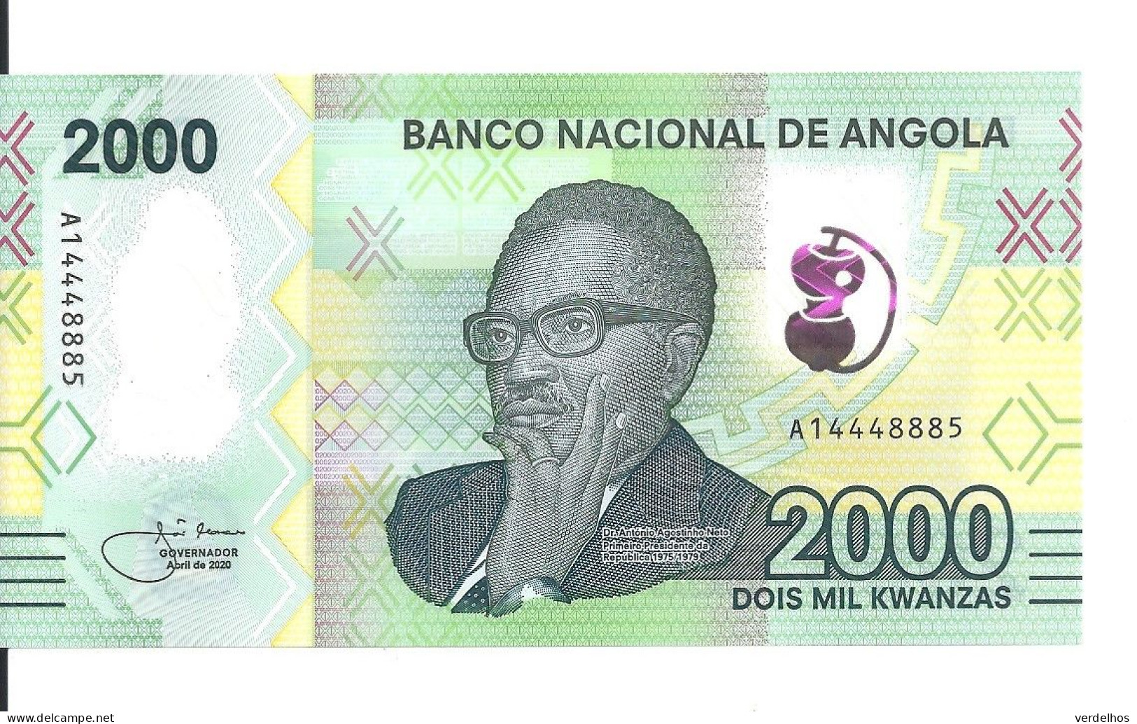 ANGOLA 2000 KWANZAS 2020 UNC P 163 - Angola