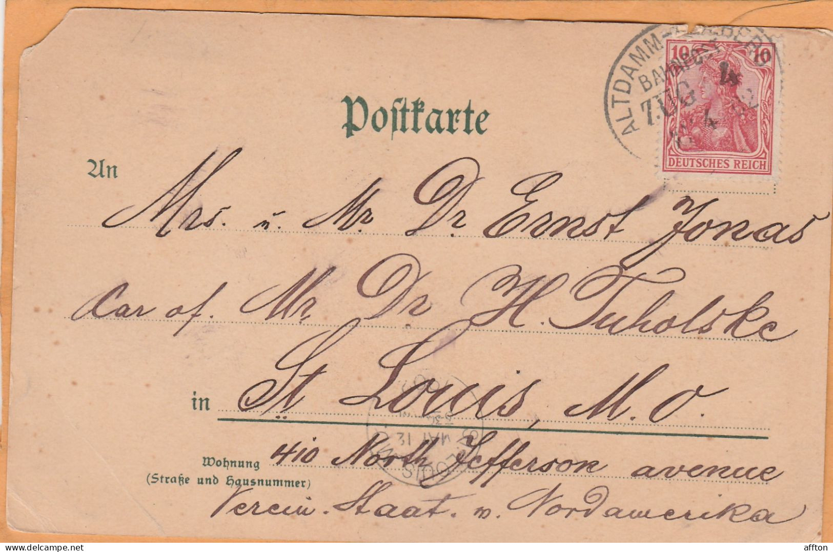 Treptow A/R Germany 1902 Postcard - Treptow