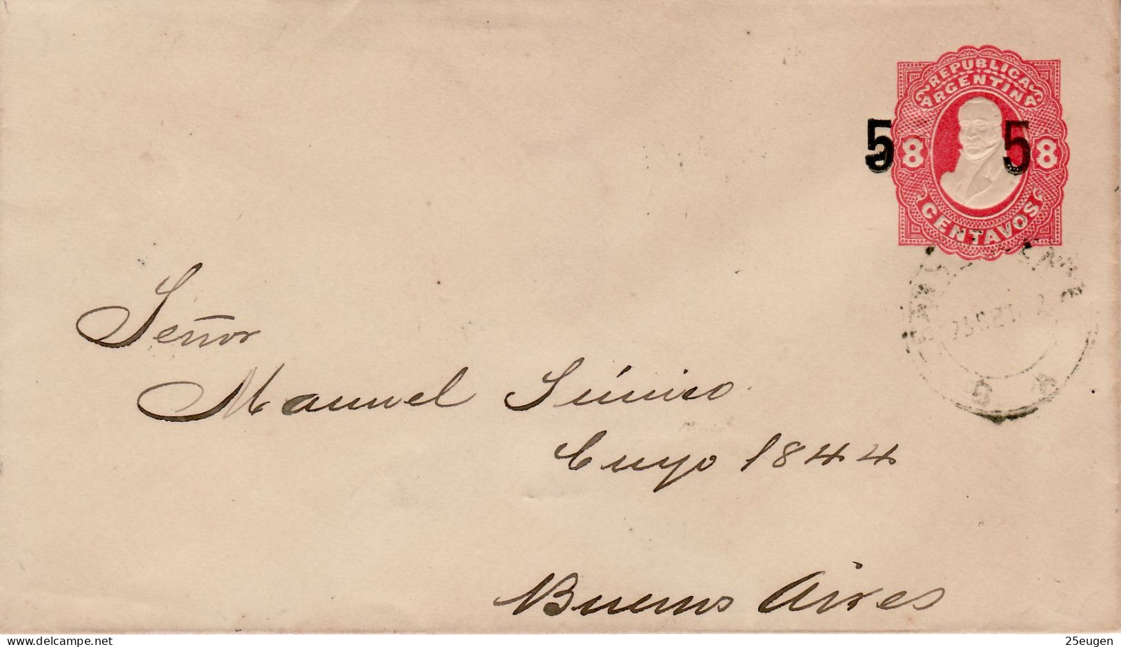 ARGENTINA 1892 LETTER SENT TO BUENOS AIRES - Lettres & Documents