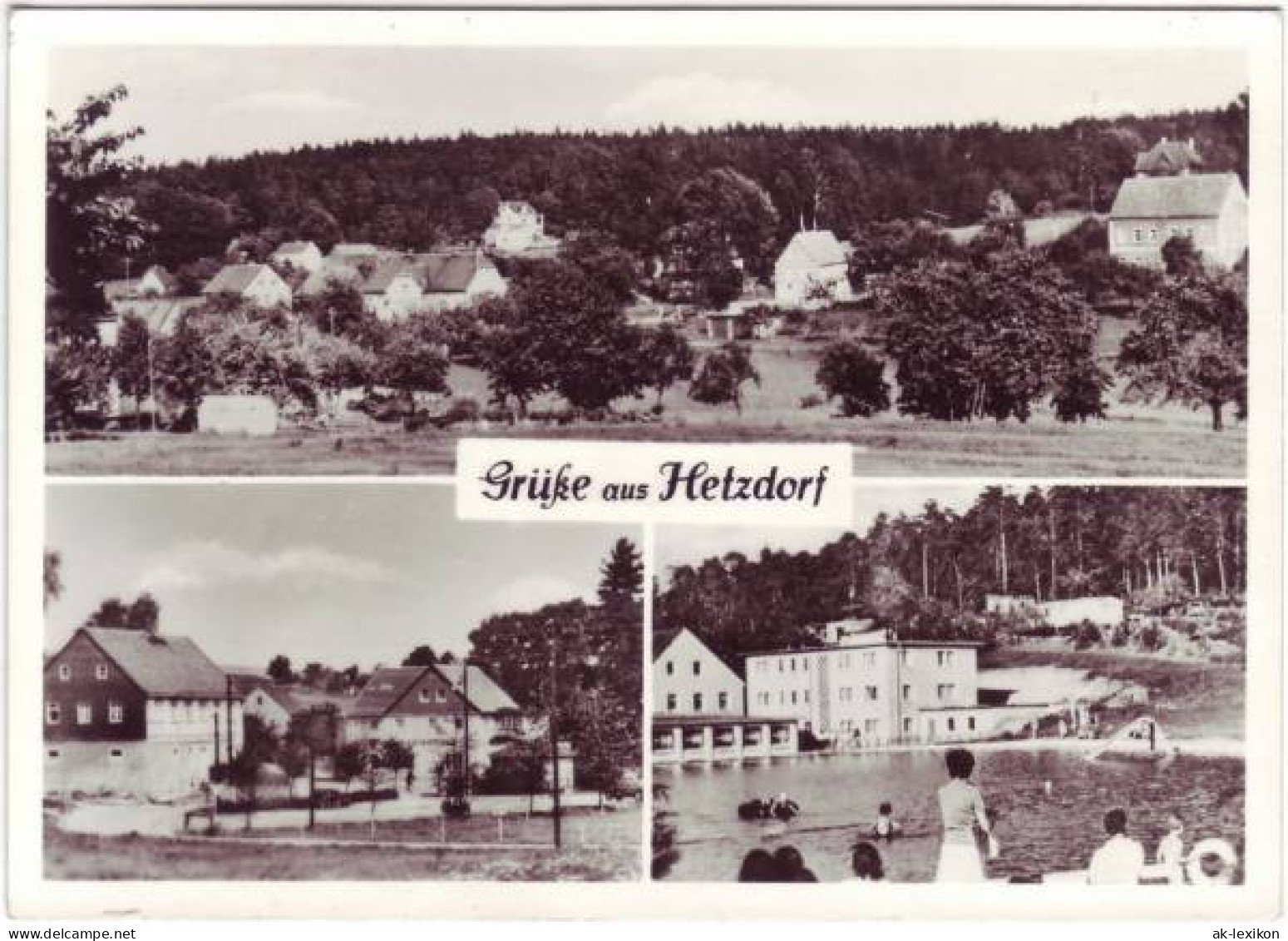 Ansichtskarte Hetzdorf-Halsbrücke Stadtteilansichten 1977 - Hetzdorf