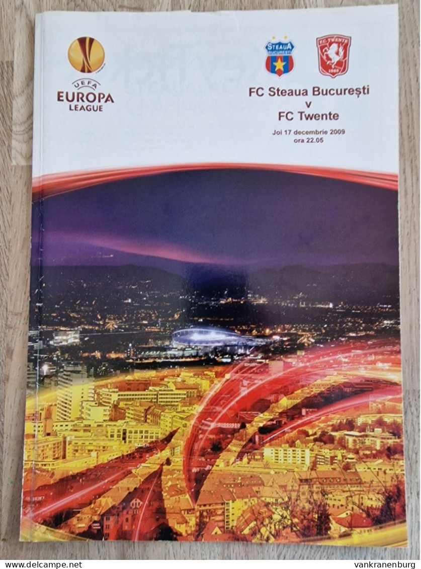 Programme Steaua Bucuresti - FC Twente - 17.12.2009 - UEFA Europa League - Football Soccer Fussball Calcio Programm - Bücher