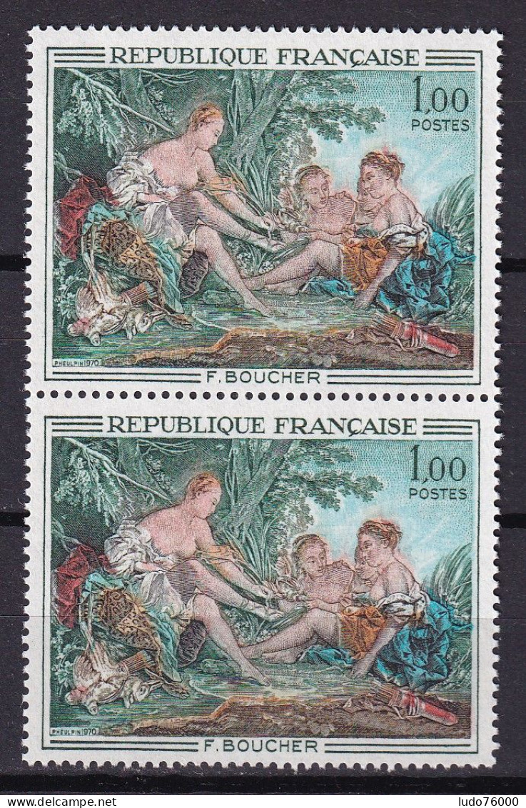 D 754 / N° 1652 PAIRE NEUF** / VARIETE COULEURS DECALEE PERSONNAGES DE DROITE - Unused Stamps