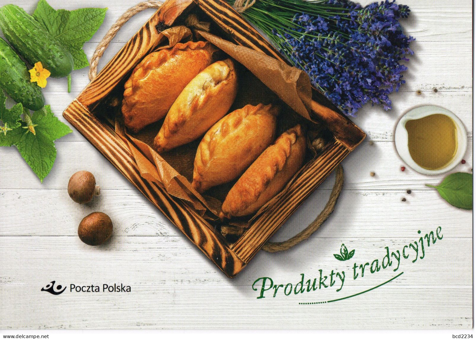 POLAND 2022 POLISH POST OFFICE LIMITED EDITION FOLDER: POLISH TRADITIONAL FOOD PRODUCTS SOJKA MAZOWIECKA BAKED DUMPLING - Covers & Documents