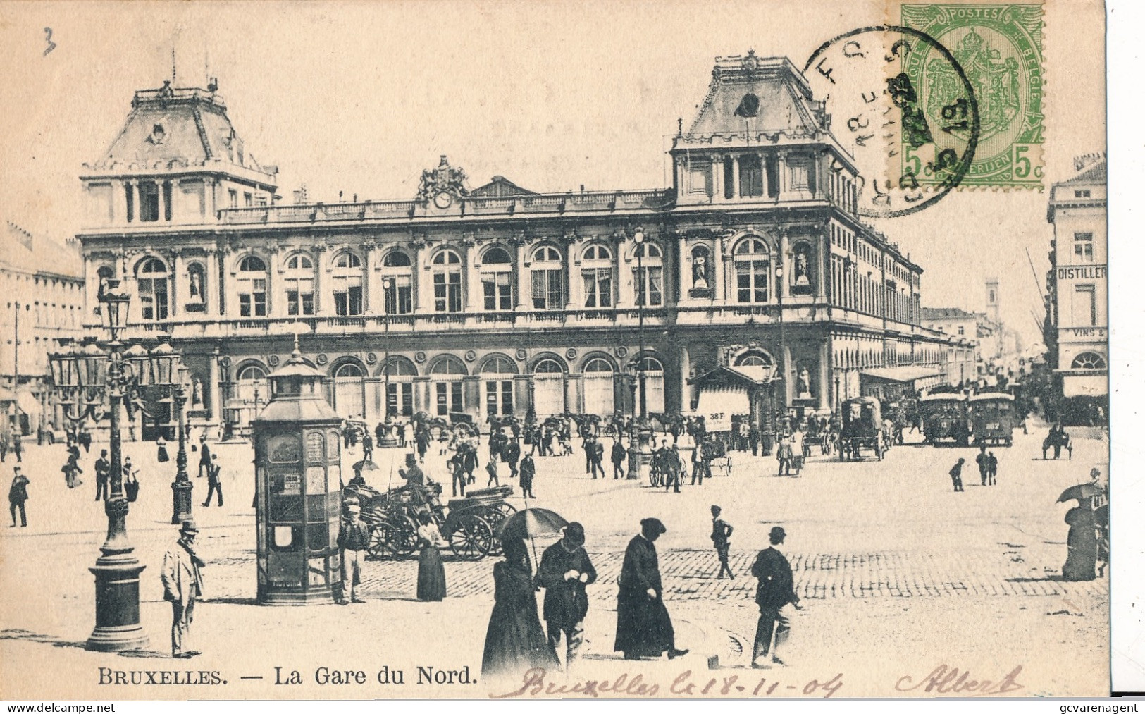 BRUXELLES   LA GARE DU NORD           2 SCANS - Schienenverkehr - Bahnhöfe