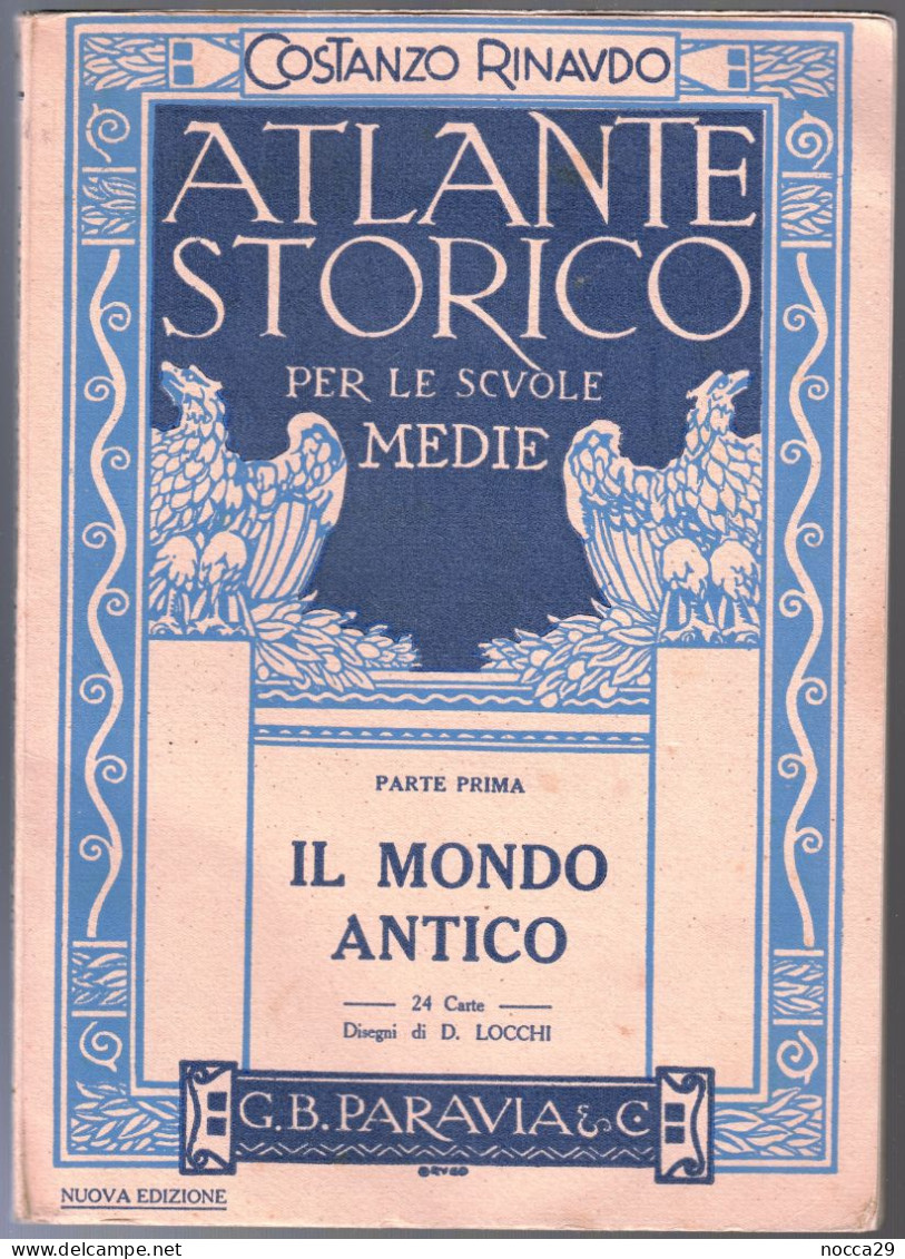 ATLANTE STORICO 1940 IL MONDO ANTICO (PARTE 1^) EGITTO PALESTINA  IMPERO ASSIRO, PERSIANO E ROMANO 24 CARTINE (STAMP336) - Geschichte, Philosophie, Geographie