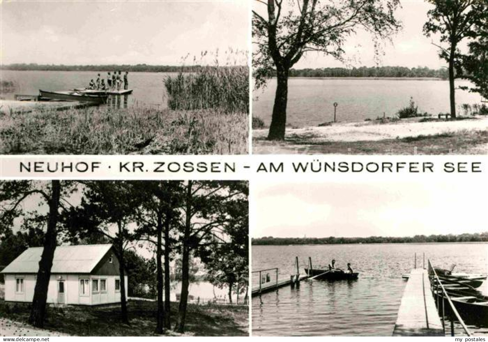 72727951 Neuhof Zossen Badestrand Wuensdorfer See Steg Bungalow Neuhof Zossen - Zossen