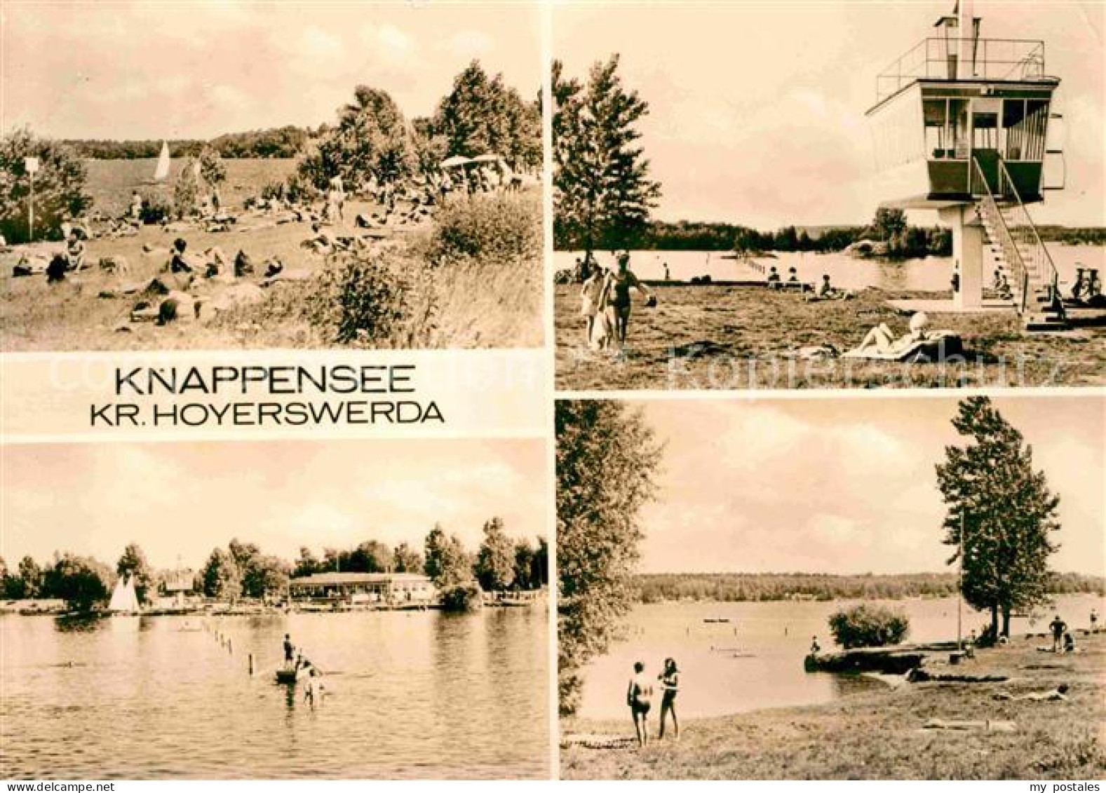 72727520 Knappensee Oberlausitz Badestrand Regattaturm Knappensee Oberlausitz - Lohsa