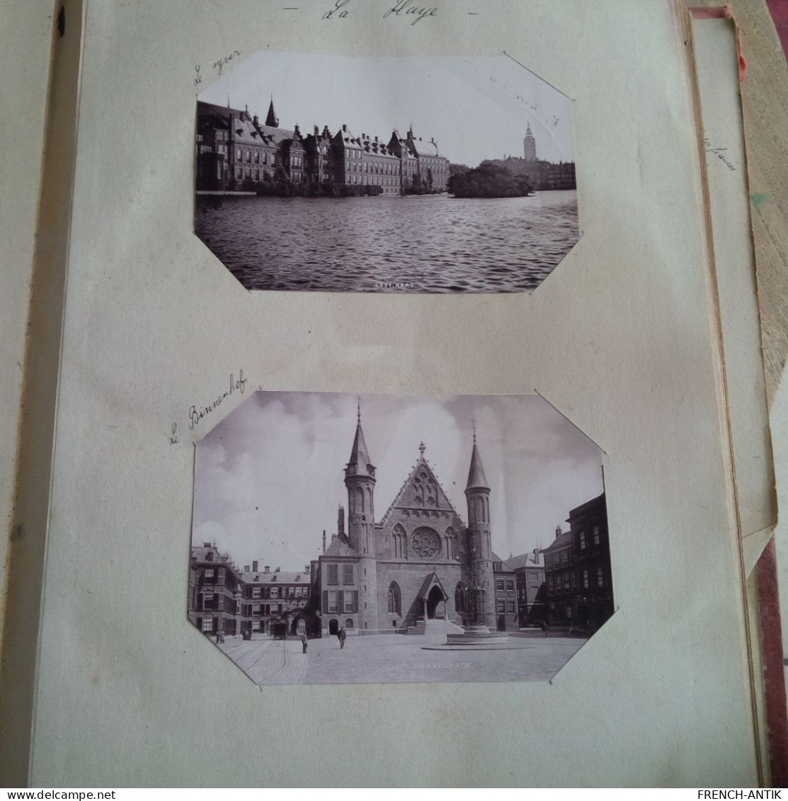 ALBUM 60 PHOTO PAYS BAS PERIODE 1890 DONT HARLEM AMSTERDAM QUARTIER DES JUIFS LA HAYE ET TABLEAU REMBRANDT - Alben & Sammlungen