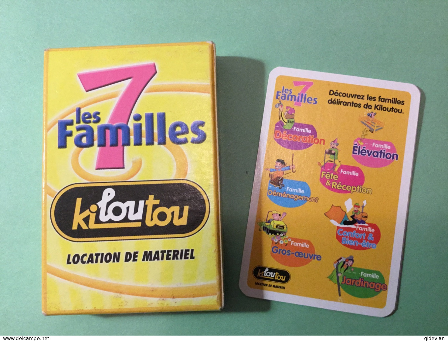 Jeu De 7 Familles Publicitaire KILOUTOU - Sonstige & Ohne Zuordnung