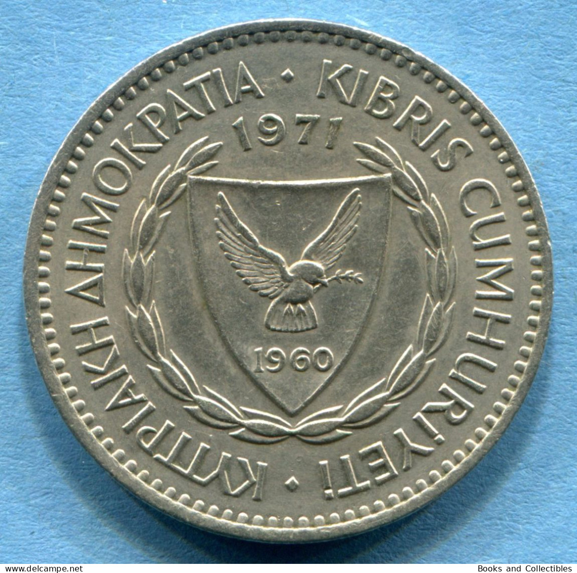 CYPRUS - 100 Mils 1971 - KM# 42 * Ref. 0044 - Cyprus