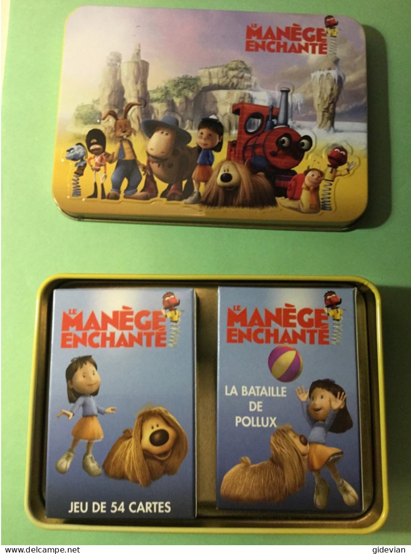 Original : Boîte Métal Jeux De Cartes MANÈGE ENCHANTÉ - Andere & Zonder Classificatie