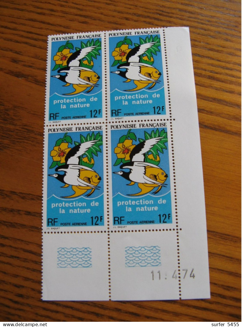 POLYNESIE YVERT POSTE AERIENNE N°  82 BLOC DE 4 CD NEUF** LUXE - MNH - COTE 42,00 E - Neufs