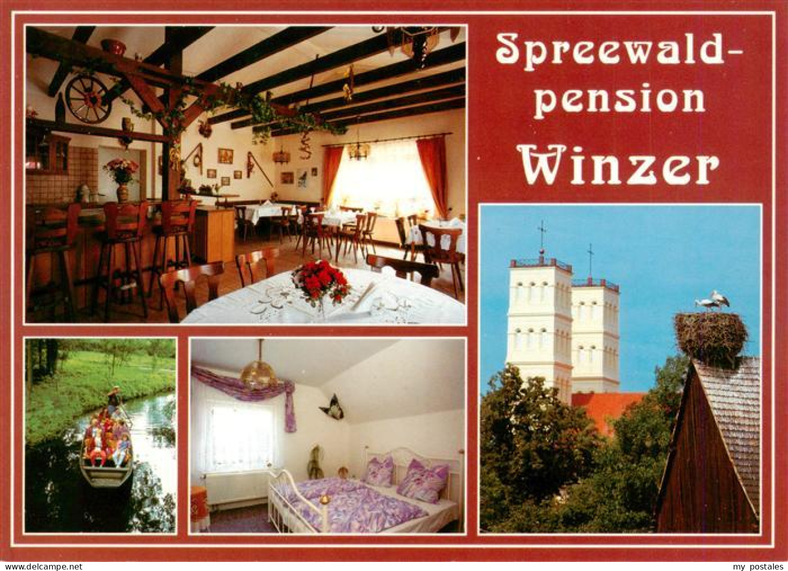 73959113 Straupitz Spreewald Pension Winzer Gastraum Kahnpartie Zimmer Kirche St - Straupitz