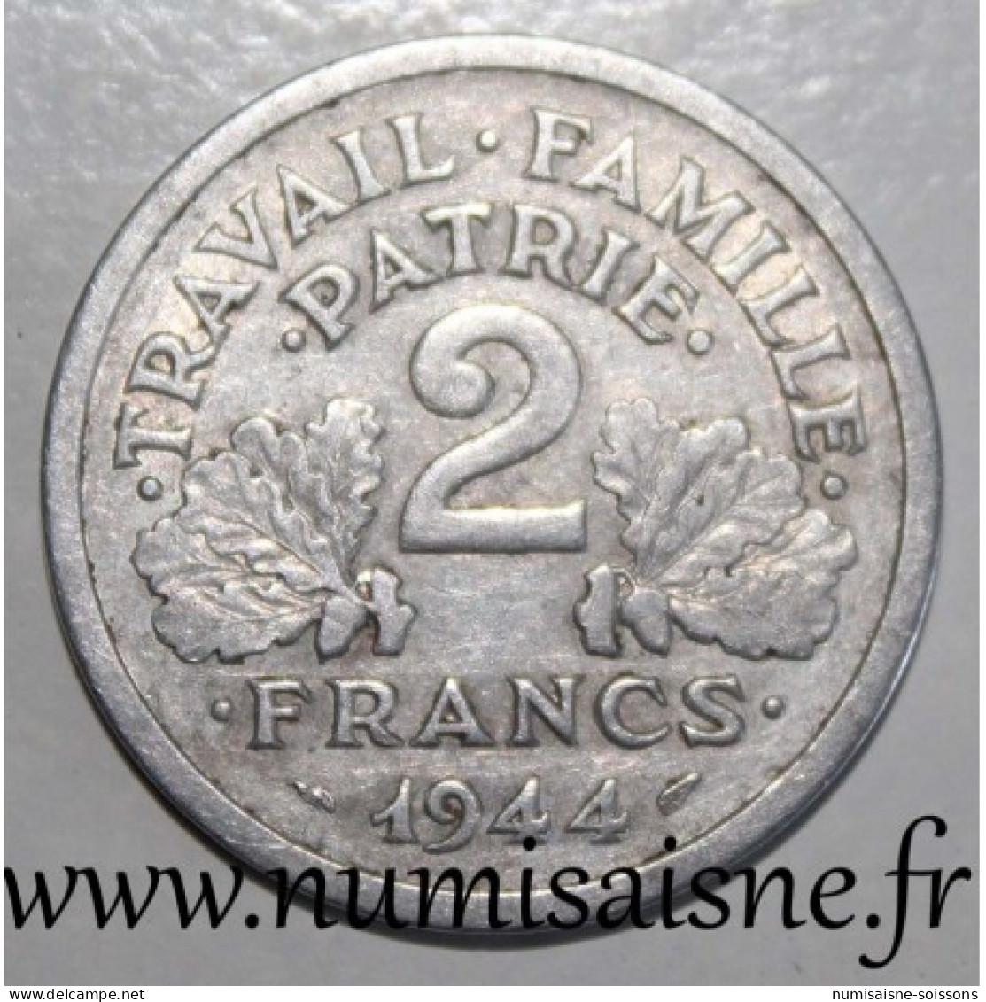 GADOURY 536 - 2 FRANCS 1944 B - Beaumont Le Roger - TYPE ETAT FRANCAIS - KM 903 - TB/TTB - Andere & Zonder Classificatie