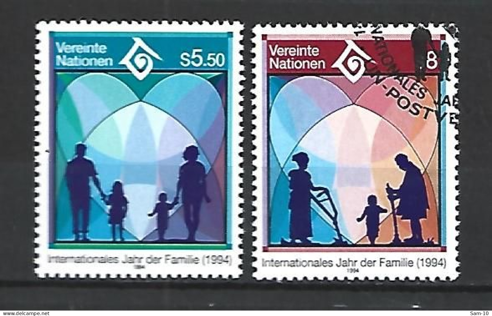 Timbre De Nations Unies Vienne Oblitéré N 180 **  N 181 Oblitéré - Used Stamps