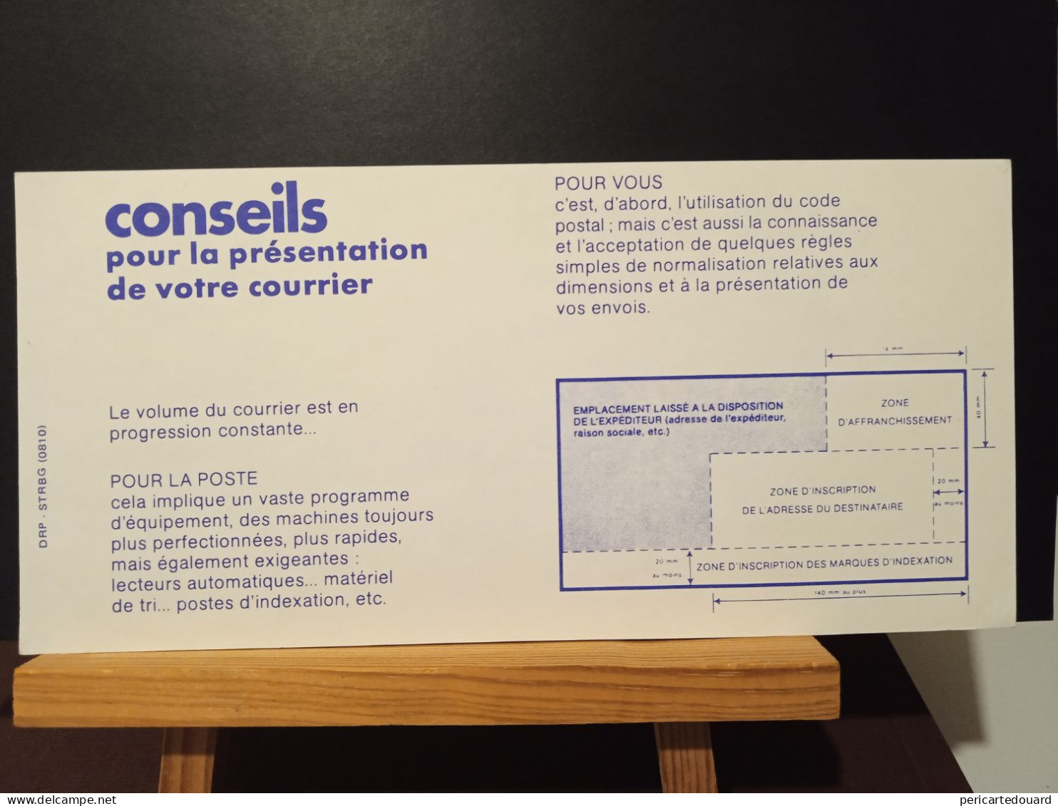 Code Postal. Carte D'information Informant Des Codes Postaux De  METZ - Covers & Documents