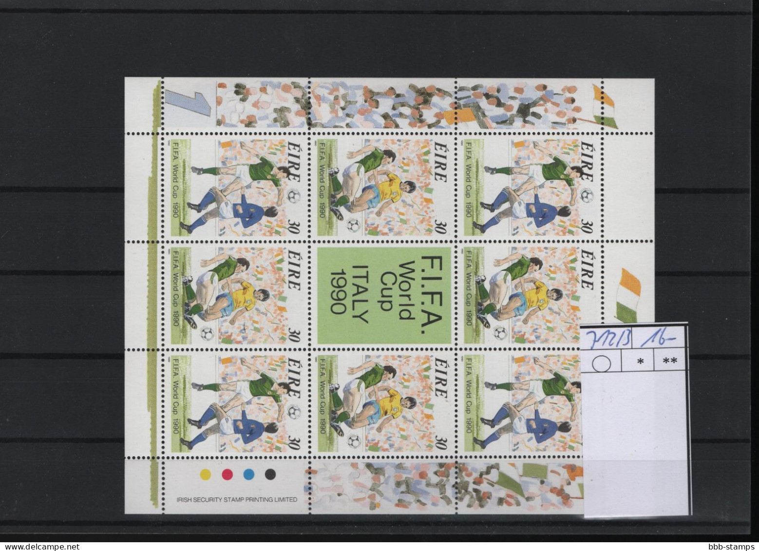 Irland Michel Cat.No. Mnh/** Sheet 712/713 Soccer - Blocks & Kleinbögen