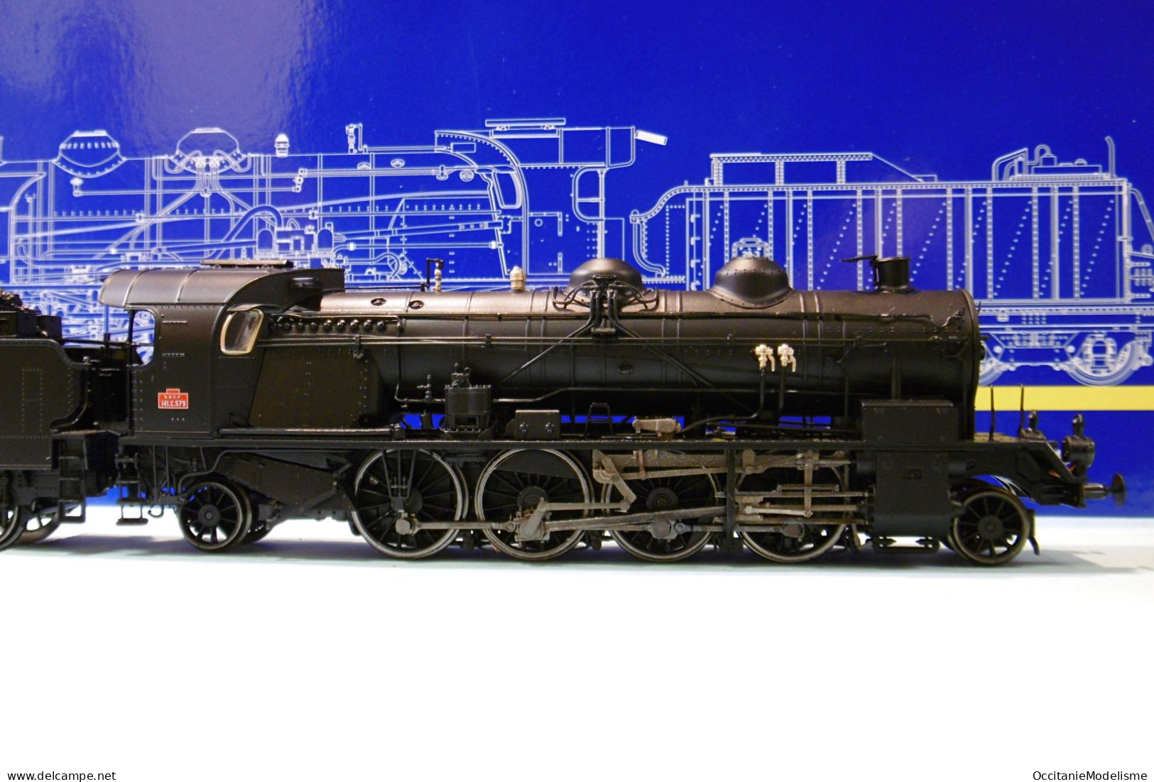 REE - Locomotive Vapeur 141 C 579 SNCF ép. III DCC Sound Réf. MB-158 S Neuf NBO HO 1/87 - Locomotieven