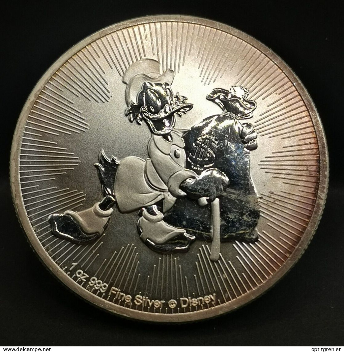 2 DOLLARS ARGENT 2018 PICSOU Scrooge McDuck DISNEY NIUE / 1 OZ SILVER 999 - Niue