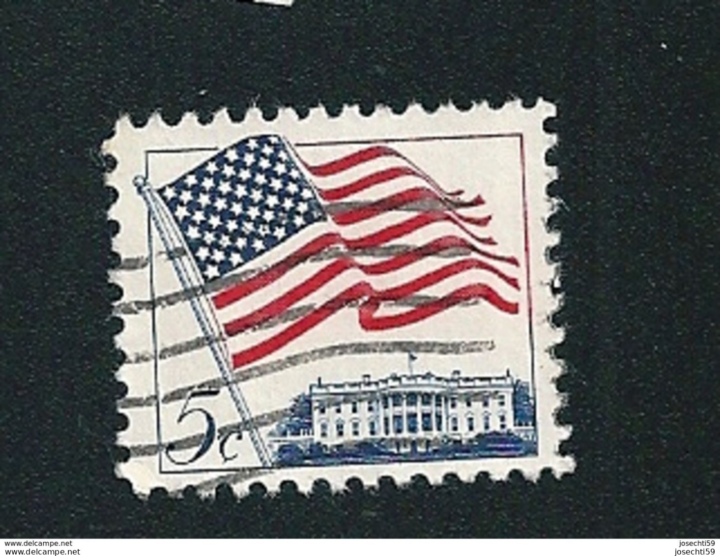 N° 743 White House  Drapeau Maison Blanche   Stamp Etats Unis D' Amérique  (1962) Oblitéré Timbre USA - Oblitérés