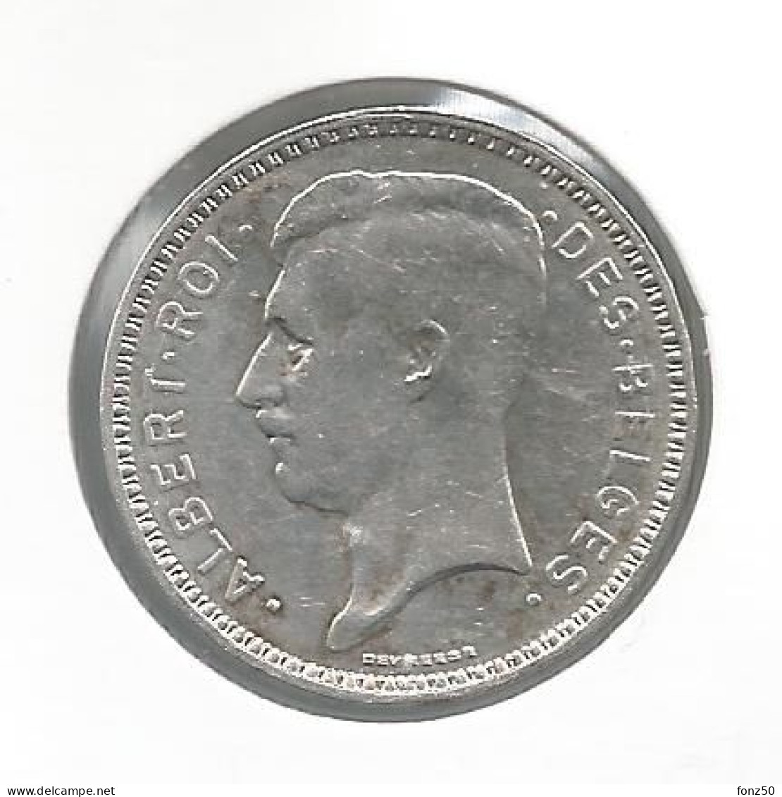 ALBERT I * 20 Frank 1933 Frans  Pos.A * Nr 12687 - 20 Francs & 4 Belgas