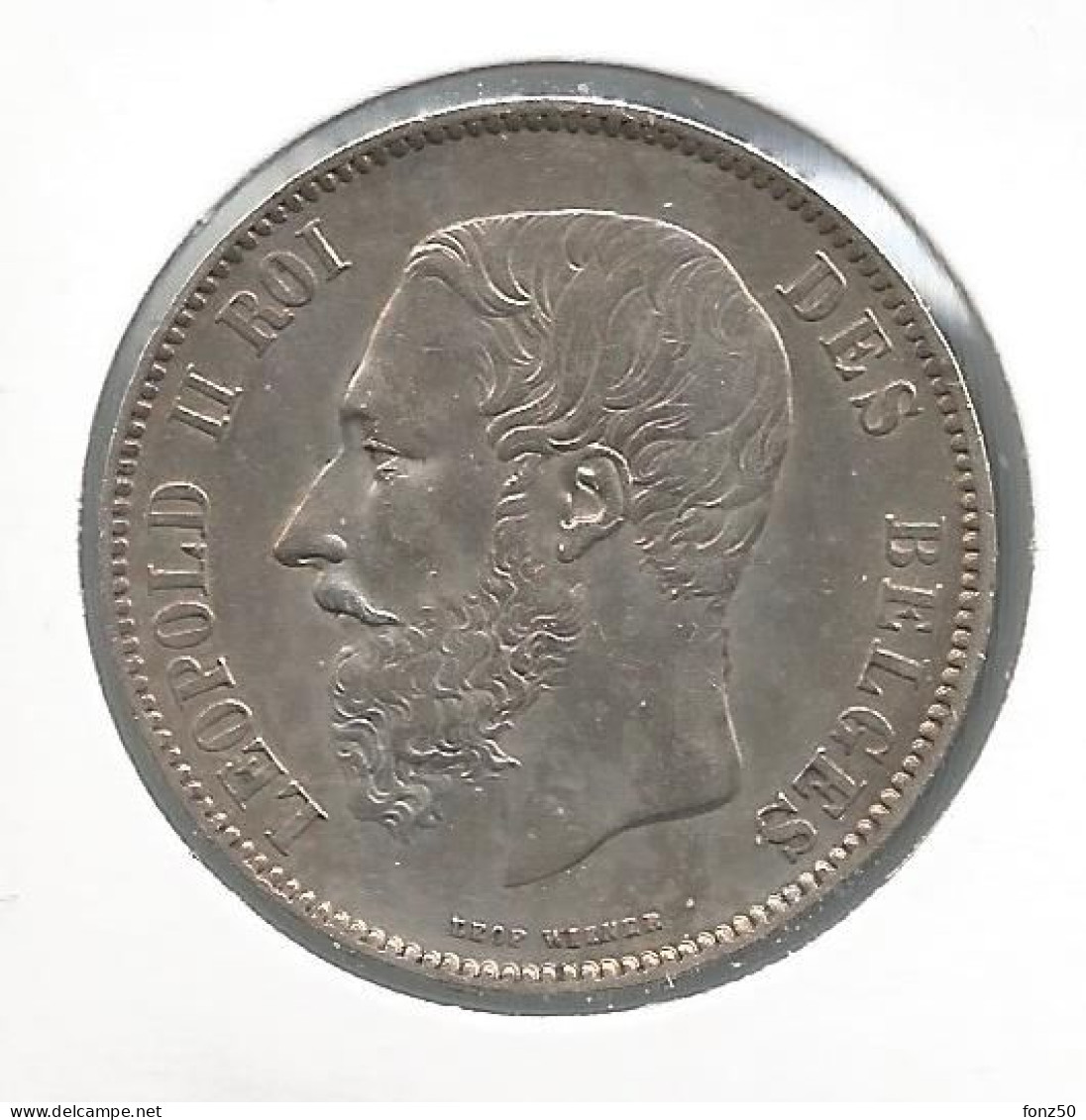 LEOPOLD II * 5 Frank 1869 * Prachtig / F D C * Nr 12692 - 5 Frank