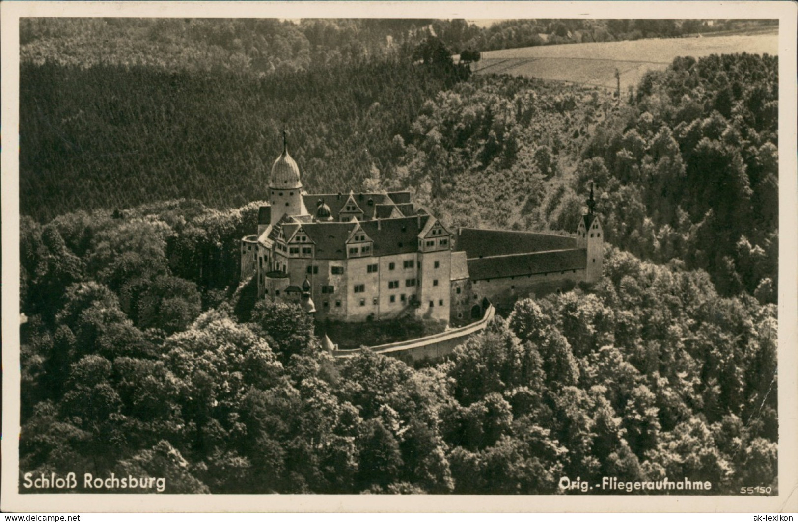 Luftbild Rochsburg Lunzenau  Schloß Rochsburg Fliegeraufnahme 1940 - Lunzenau