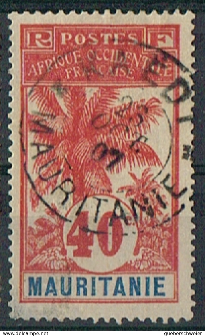 MAUR 1 - MAURITANIE N° 10 Obl. Palmier Belle Oblitération Centrale - Used Stamps